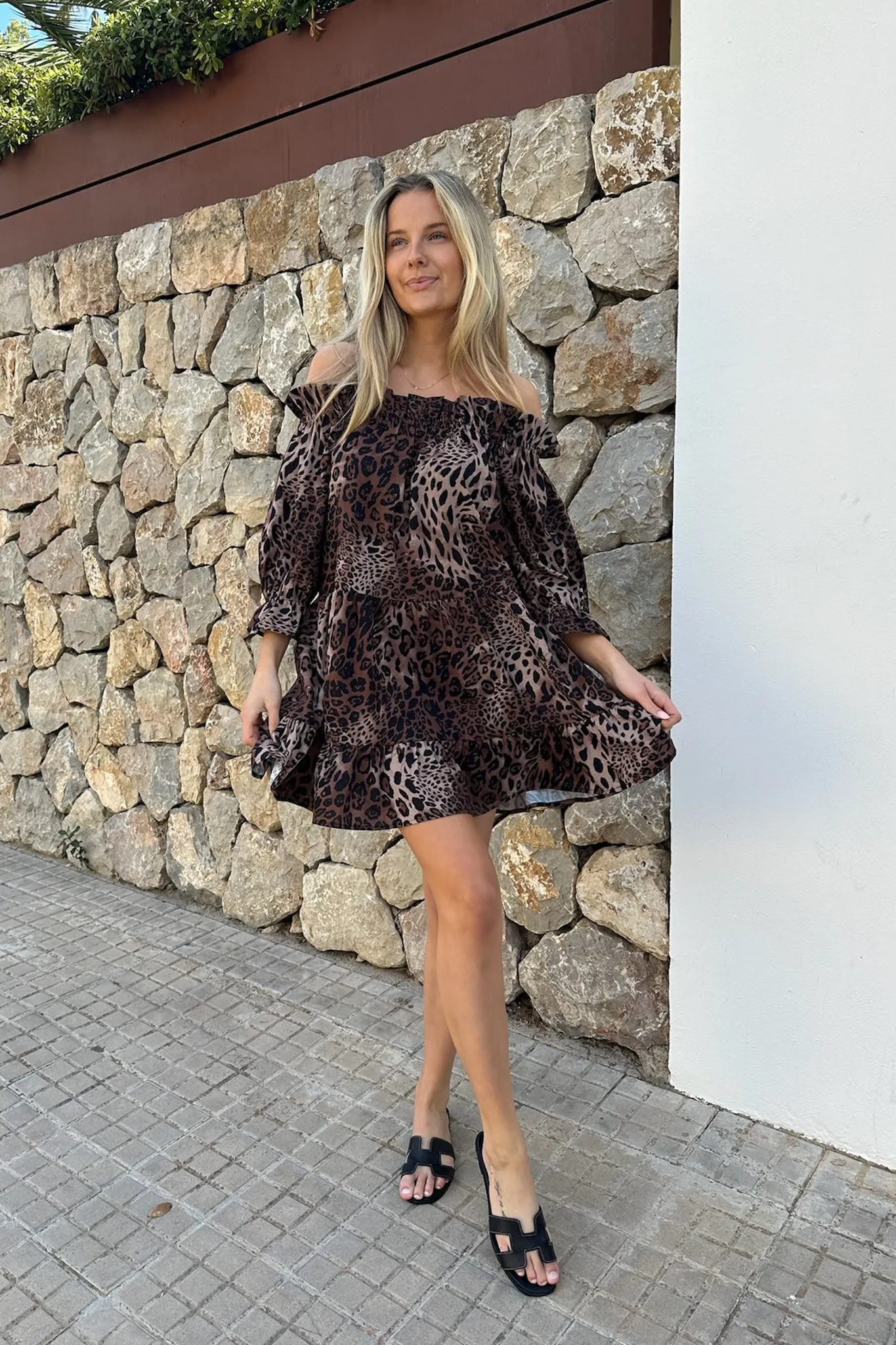 SigridIC Kjole - Leo Print