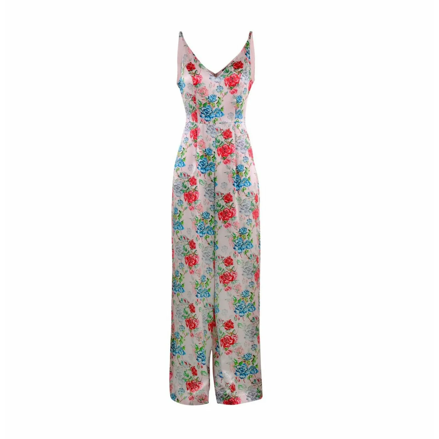 Silk Floral print Jumpsuit