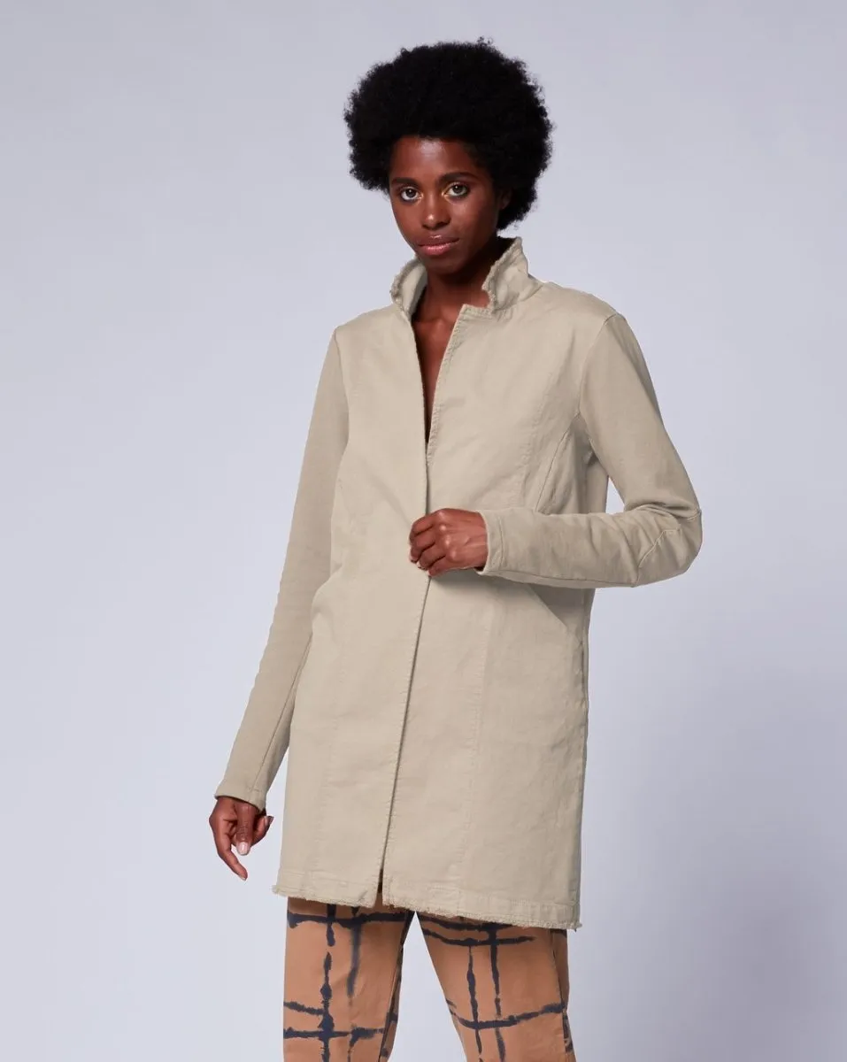 Single-Button Elbow Patch Blazer