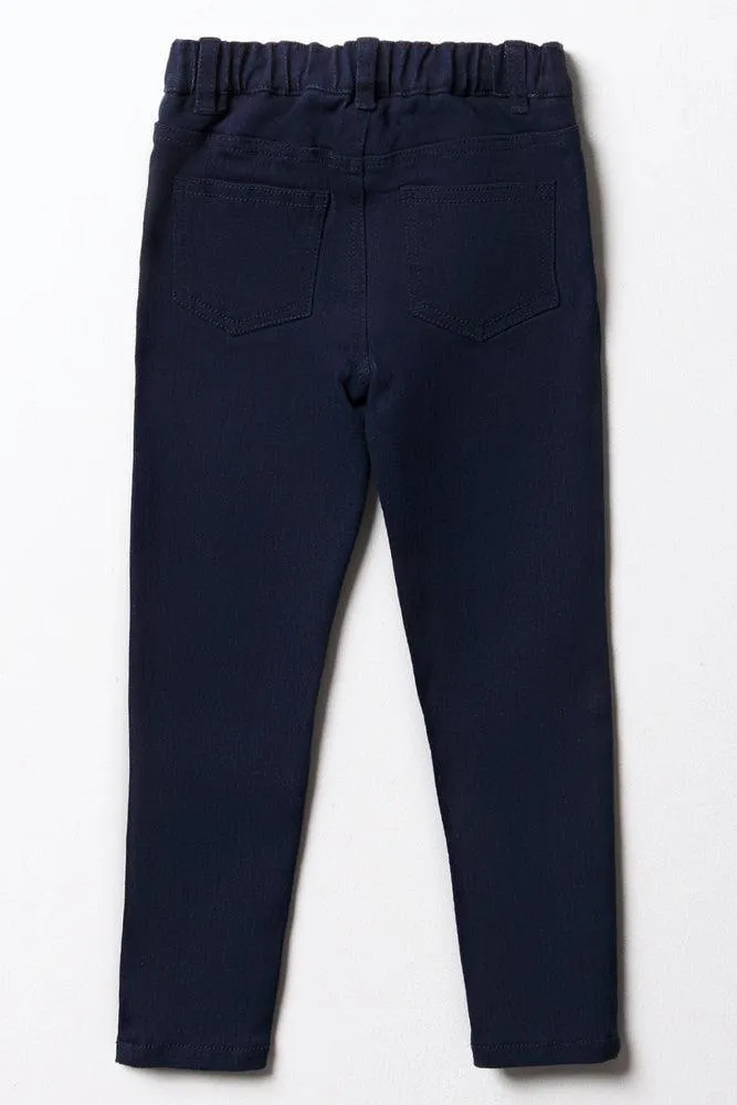 Skinny Denim Jeans Dark Blue
