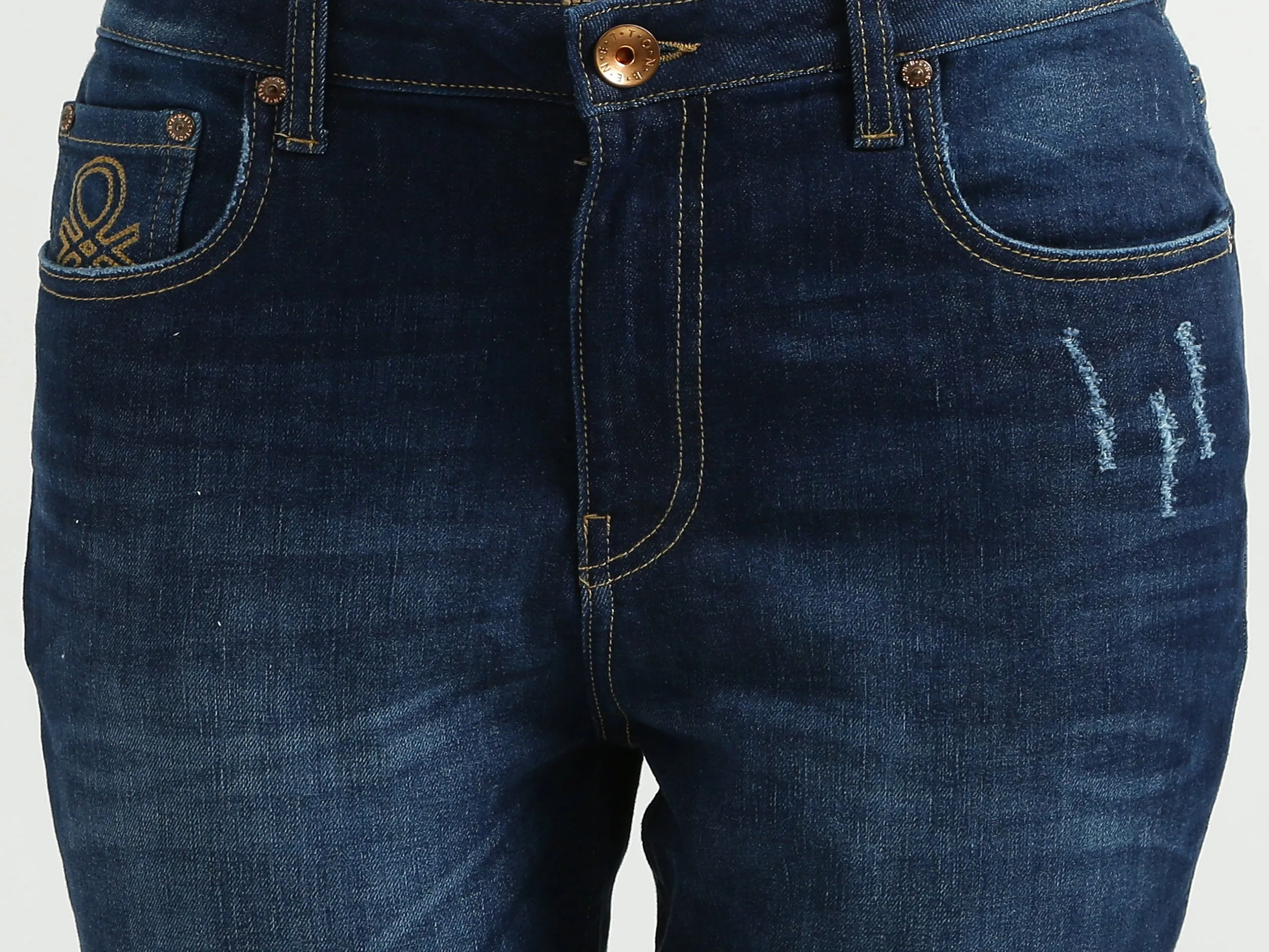 Skinny Fit Navy Blue Jeans