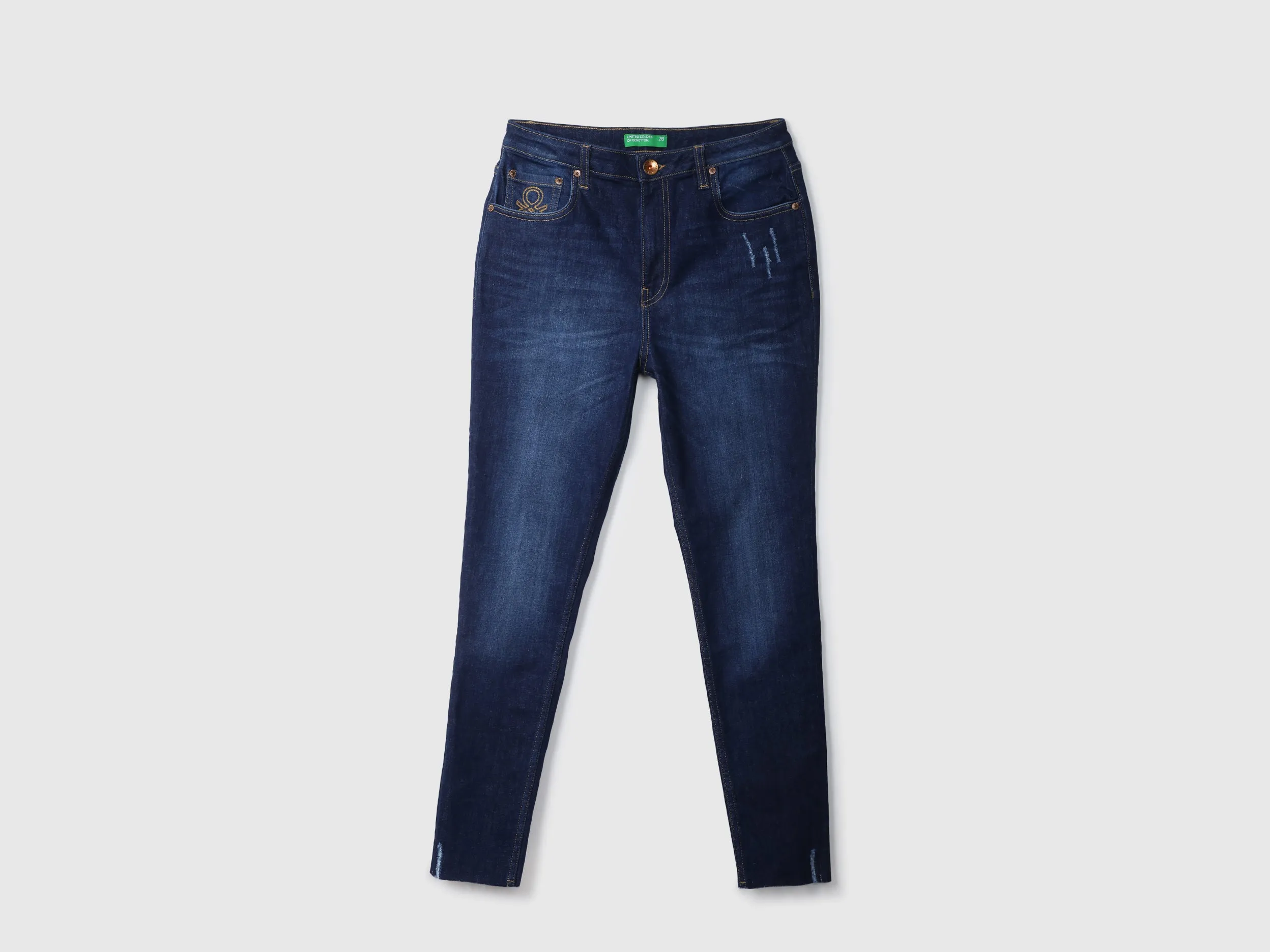 Skinny Fit Navy Blue Jeans