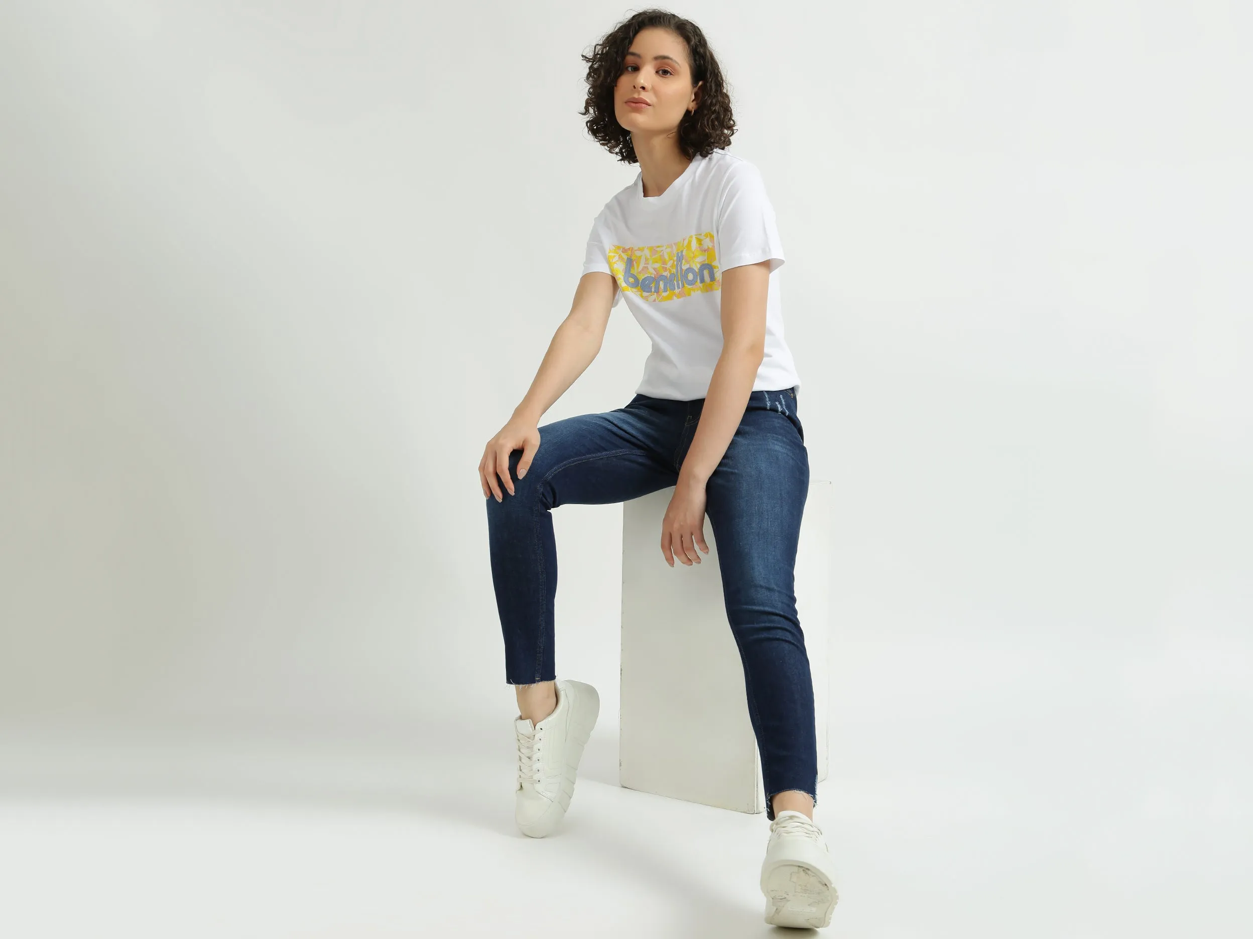 Skinny Fit Navy Blue Jeans
