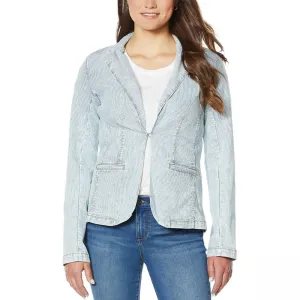 Skinnygirl Women's Kay Denim Blazer Jacket