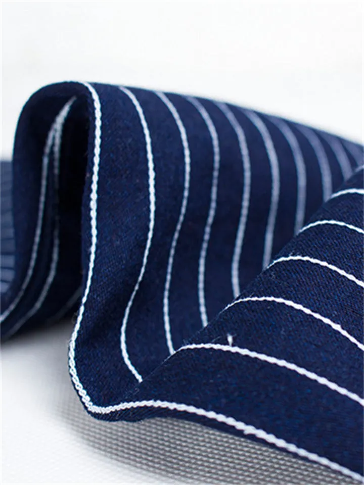 Slim Fit Blue White Stripe Fashion Women Denim Jeans
