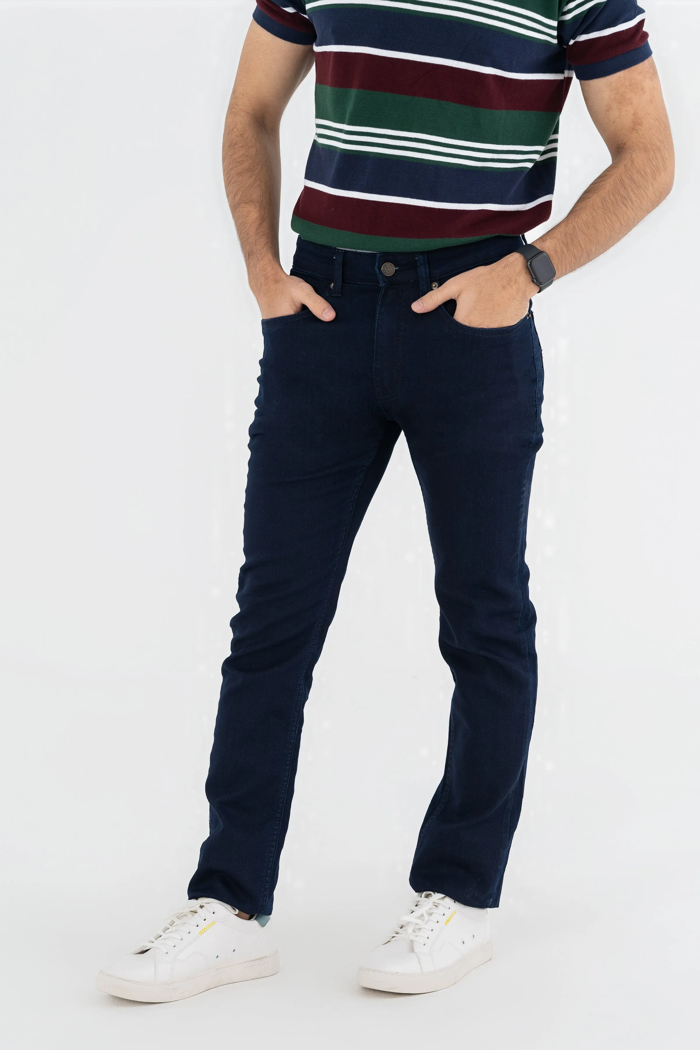 Slim Fit Dark Blue Jeans