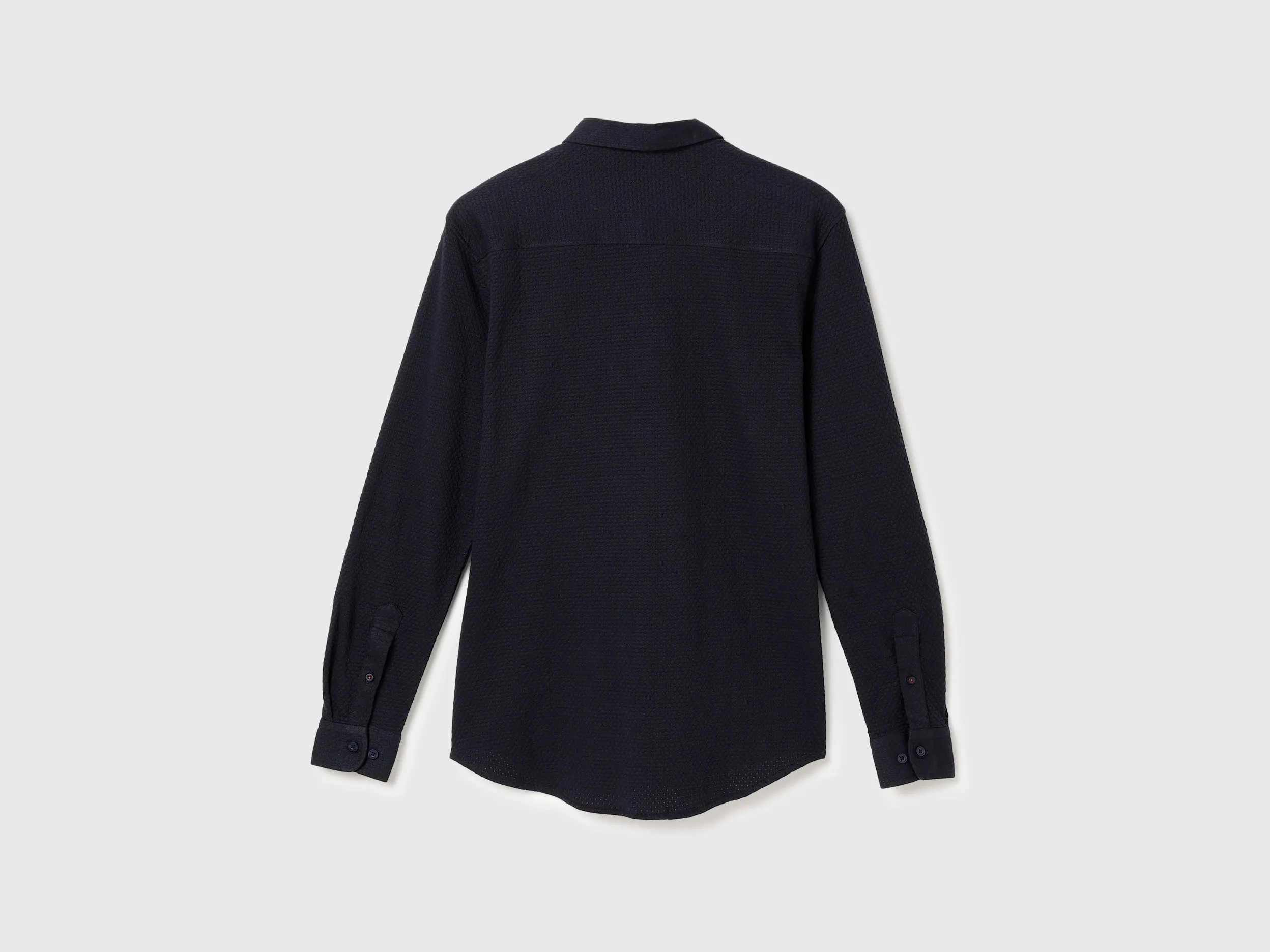 Slim Fit Spread Collar Patterned Shirt