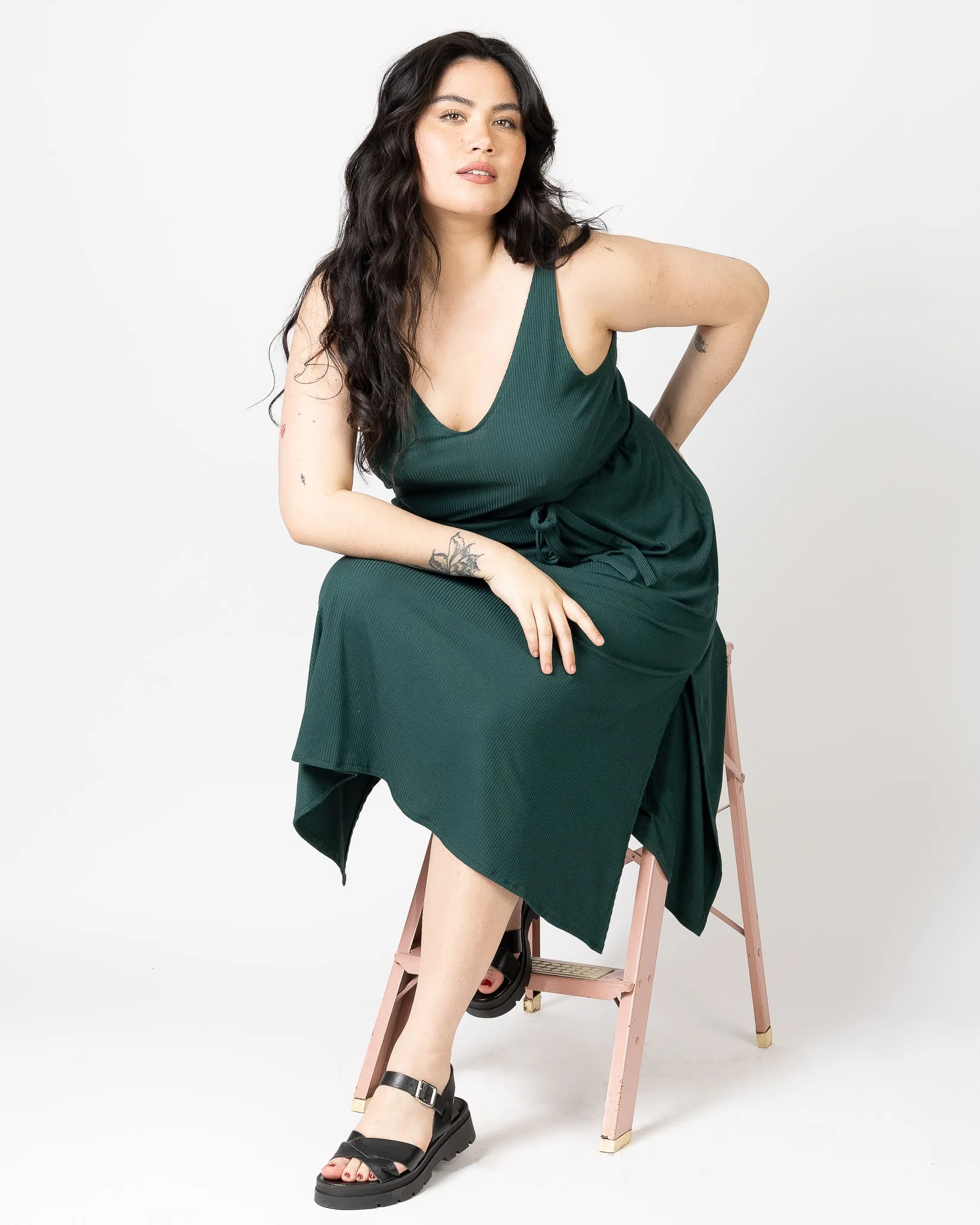 Sliver Midi | Pullover Slit Dress