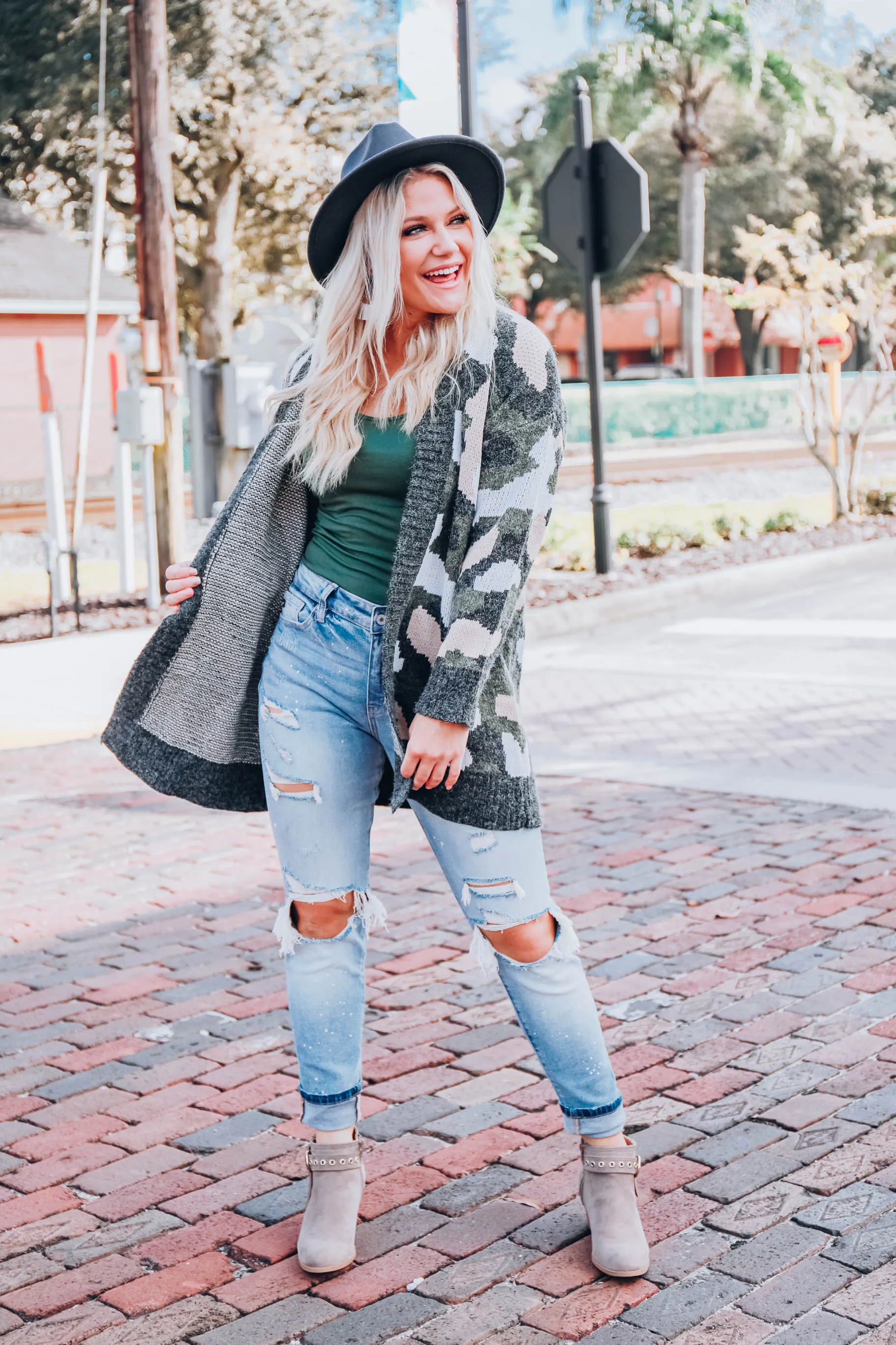Snuggle Up Camo Cardigan