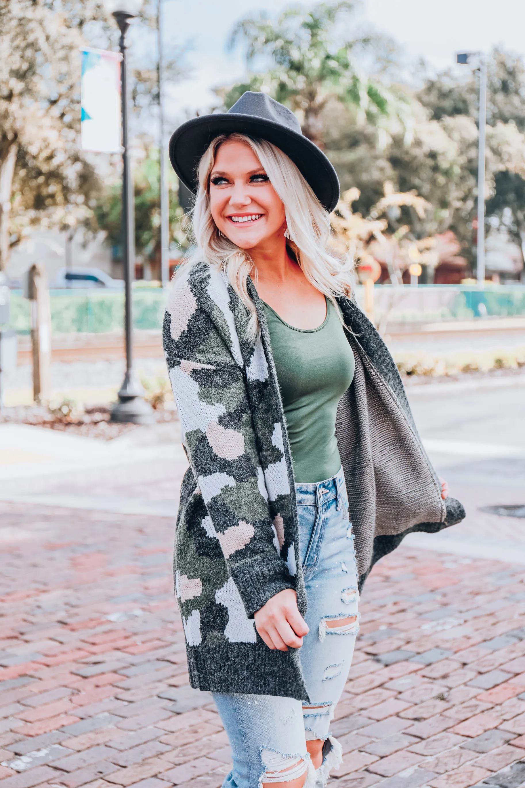 Snuggle Up Camo Cardigan