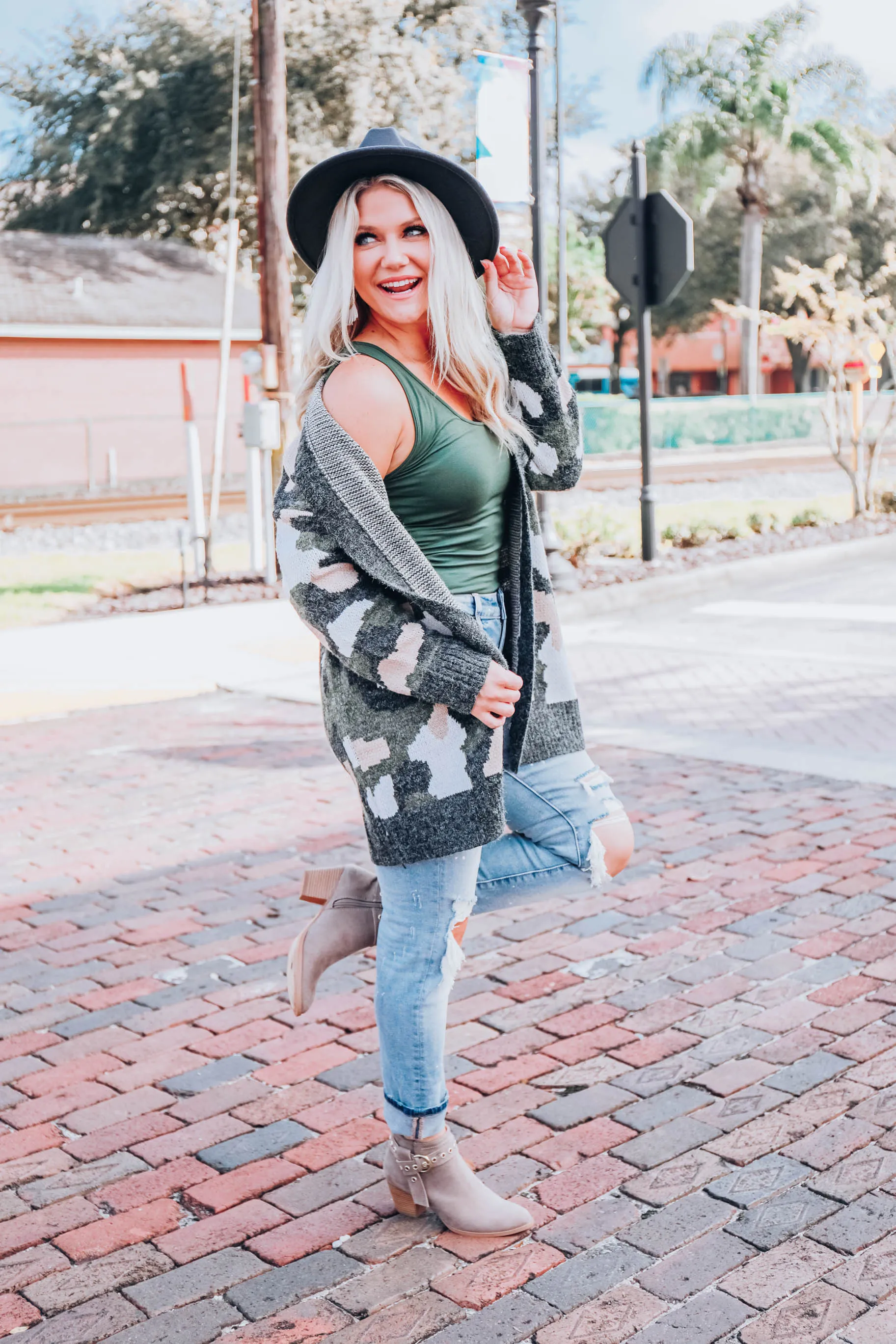 Snuggle Up Camo Cardigan