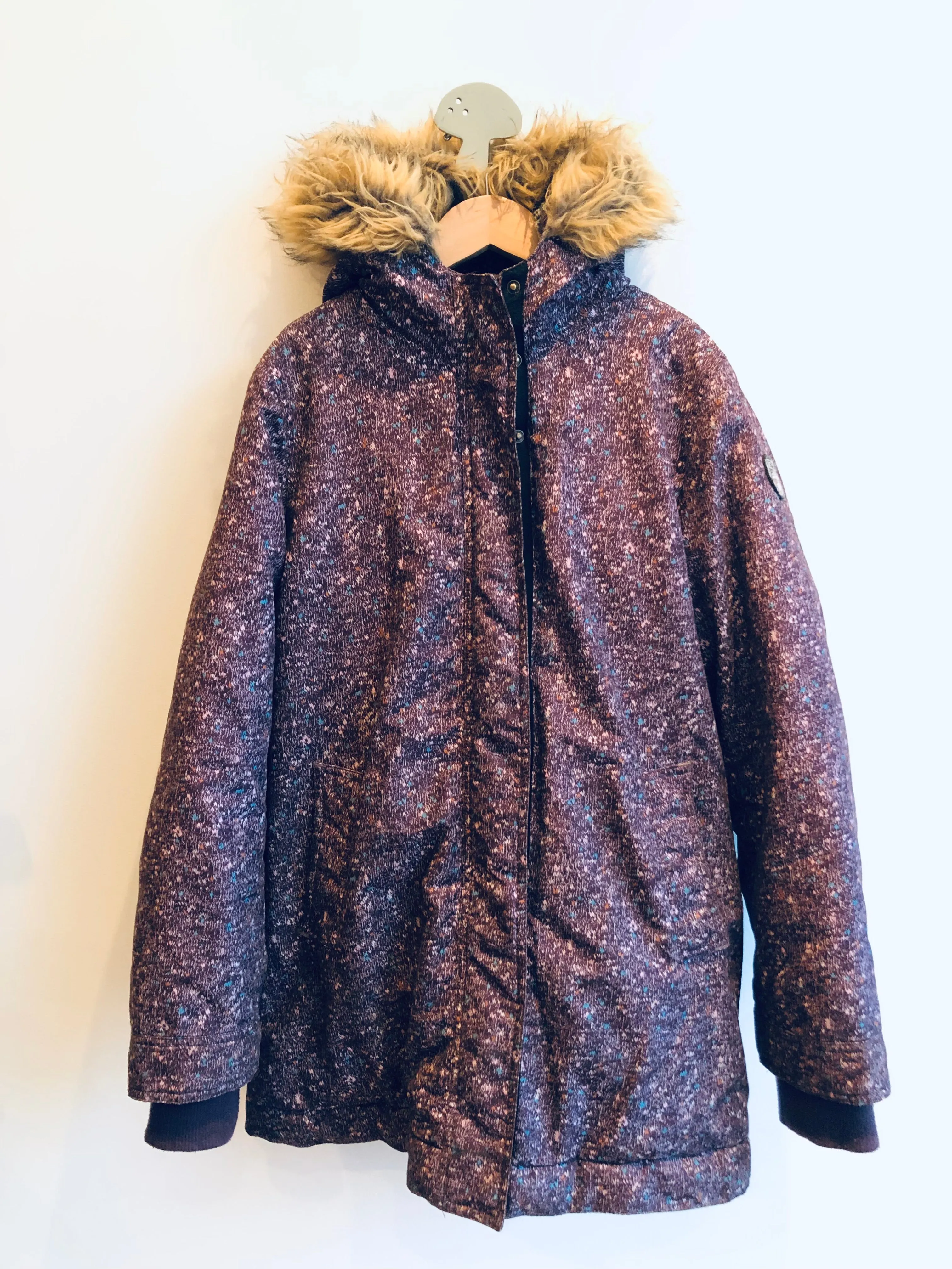 Speckled Sherpa-Lined Jacket // 13-14Y
