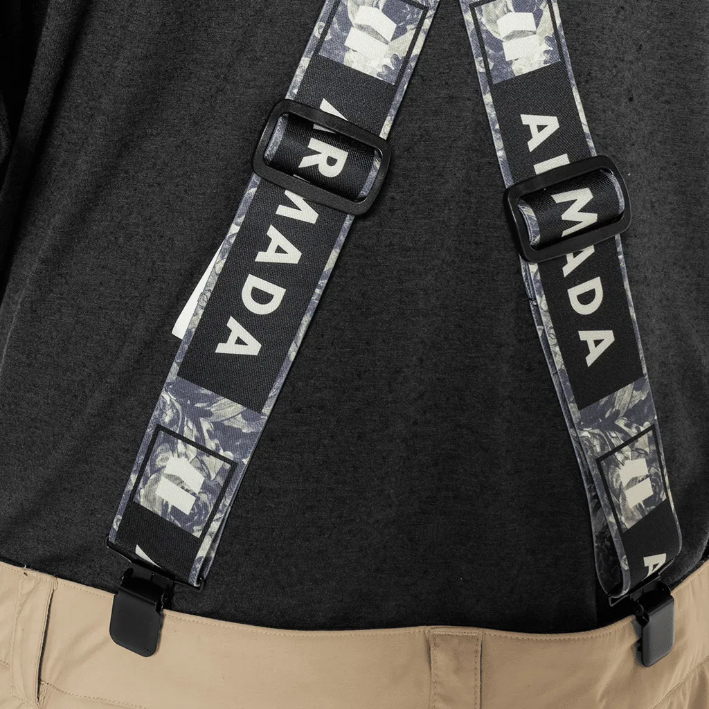 Stage suspenders - Floral camo / Black