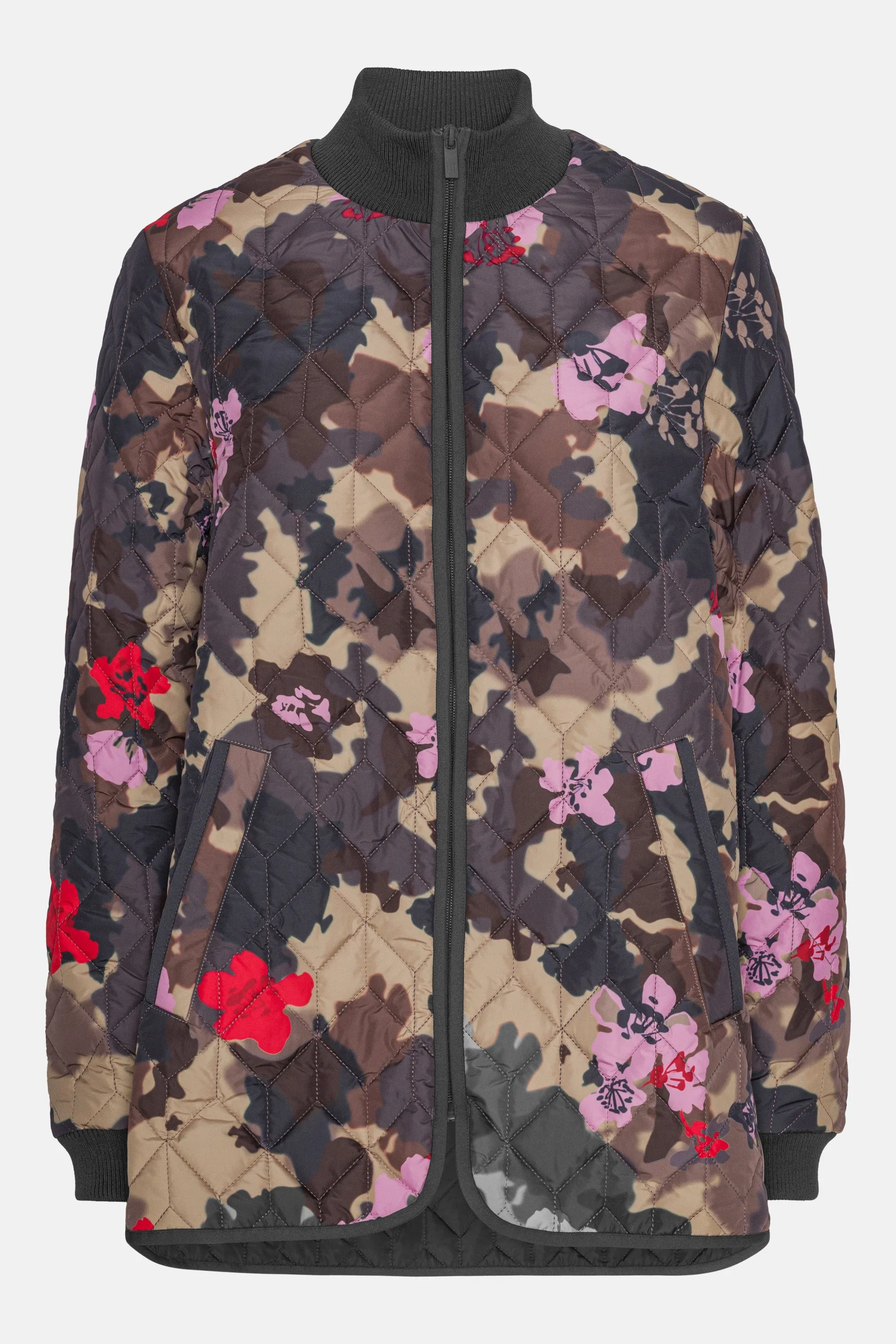 Steppjacke - Floral Camo
