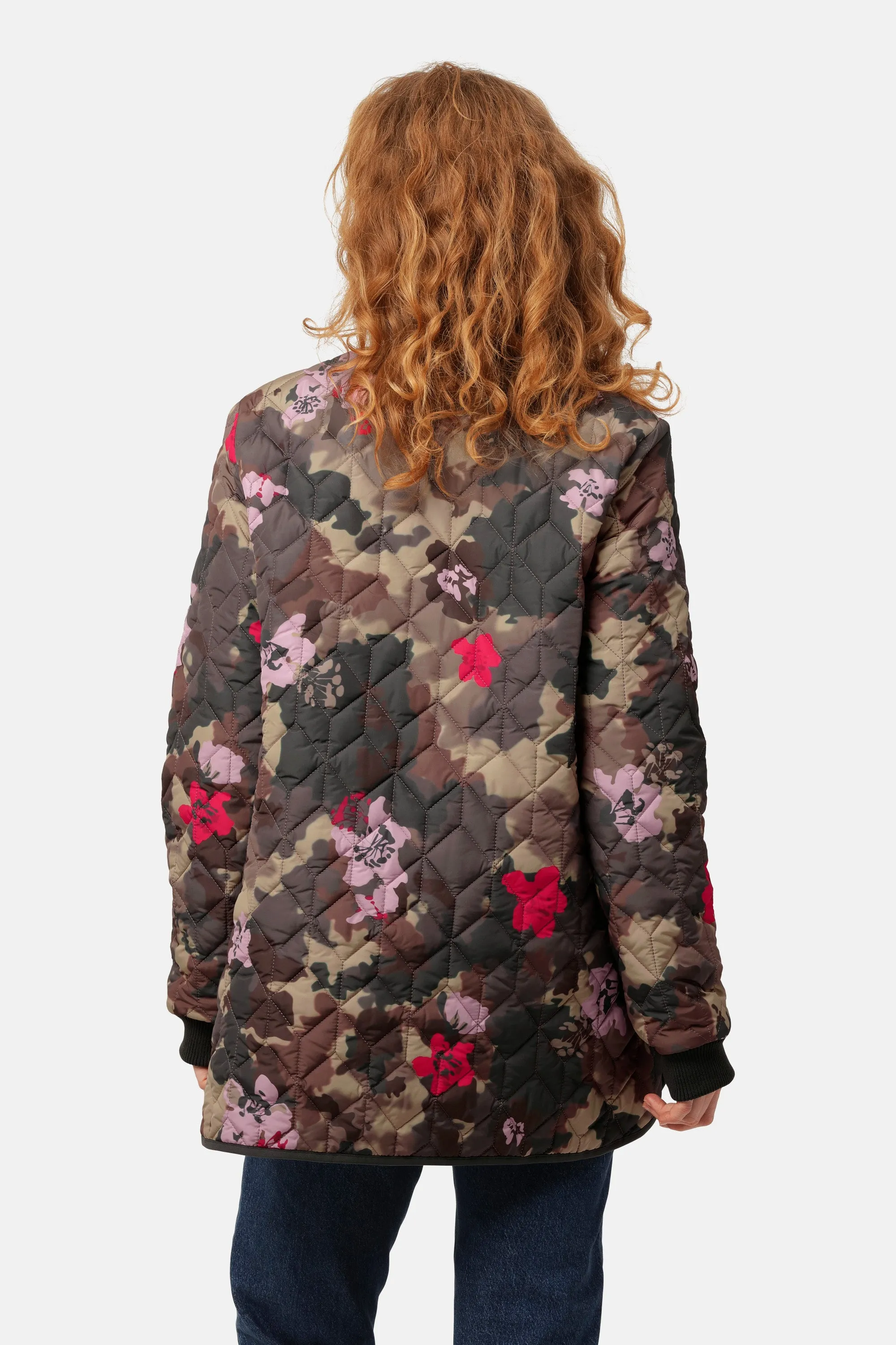 Steppjacke - Floral Camo