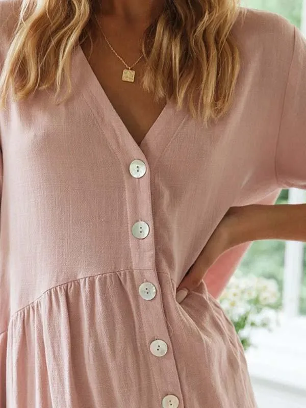 Stunncal Button Dress