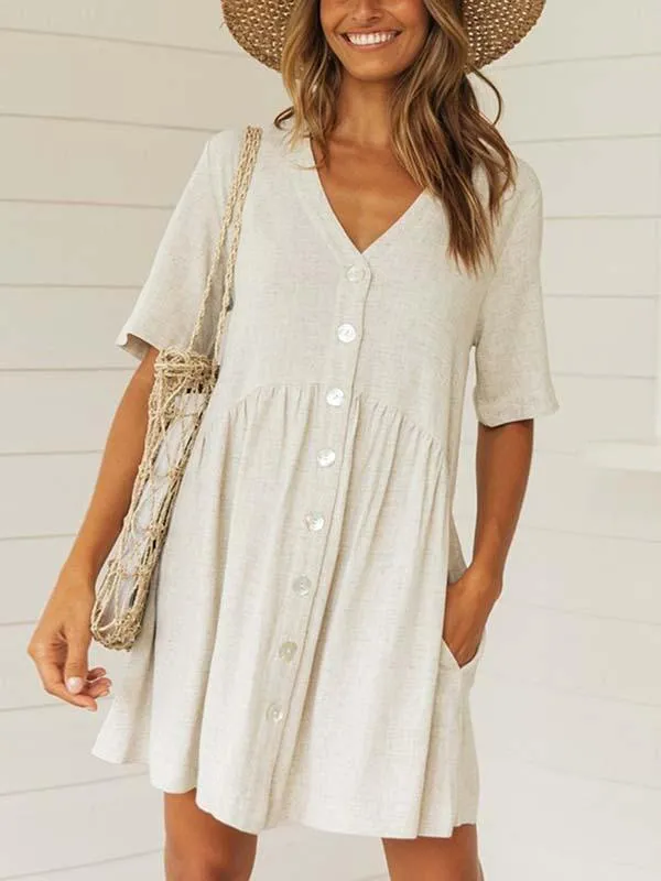 Stunncal Button Dress