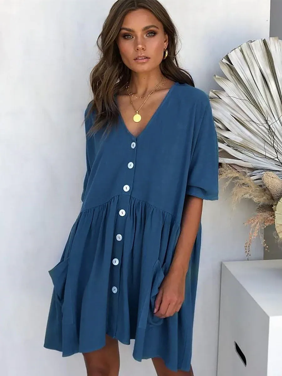 Stunncal Button Dress