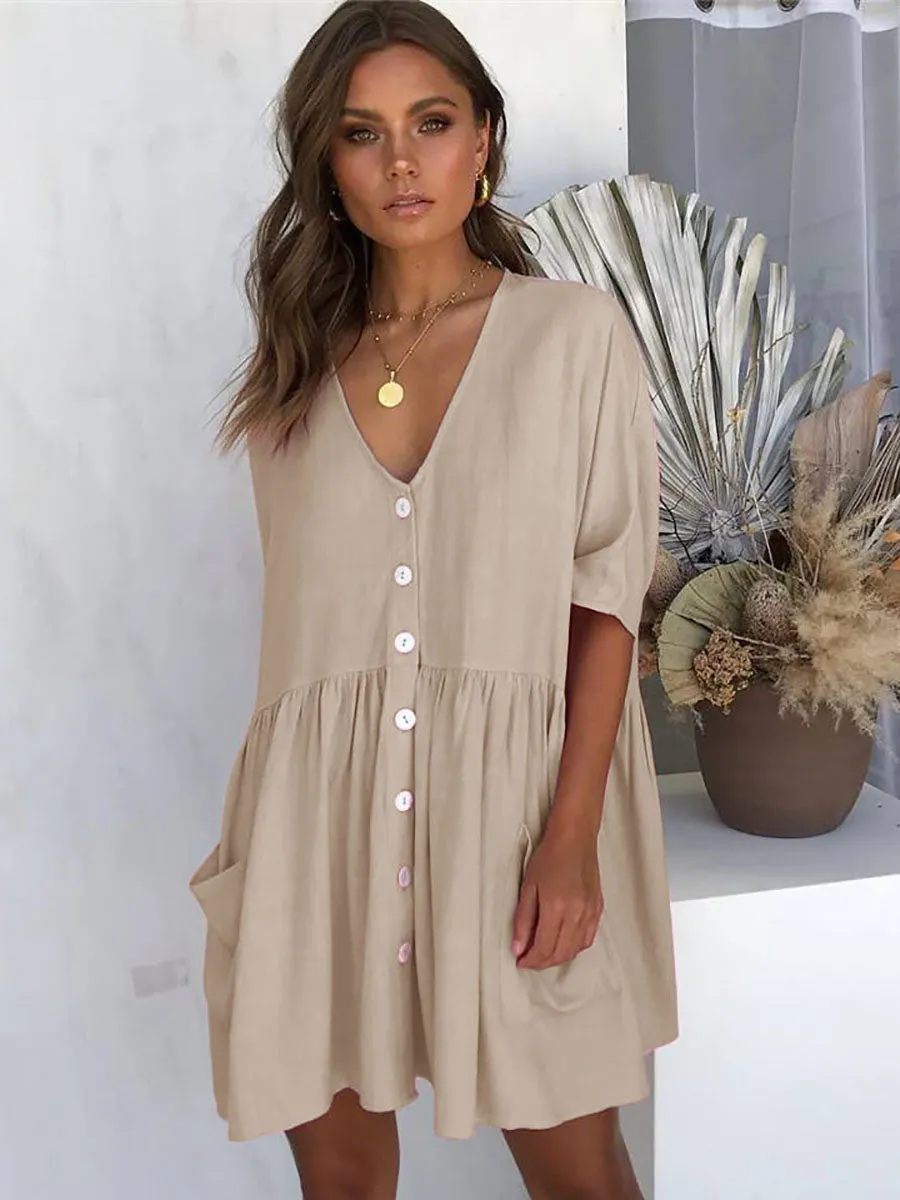 Stunncal Button Dress