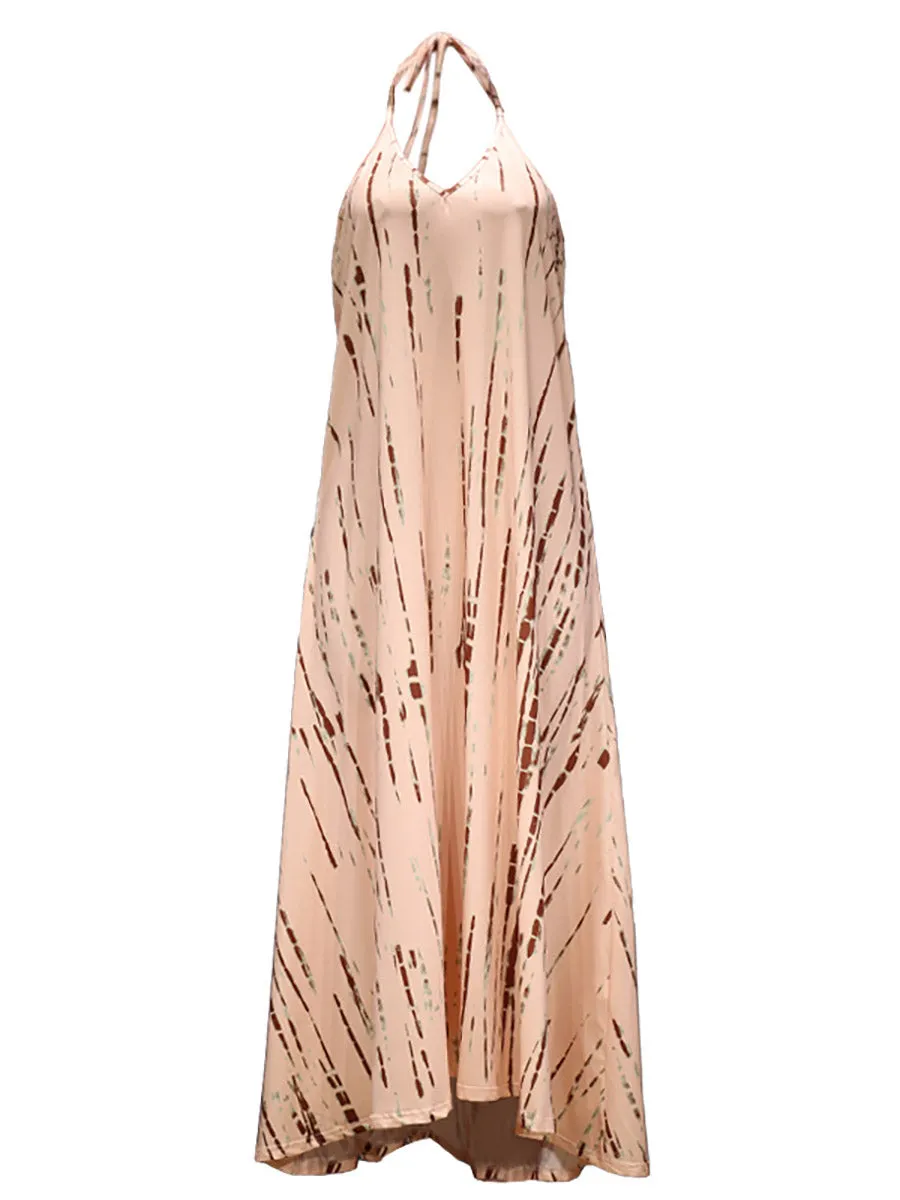 Stunncal V-Neck Printed Camisole Dress