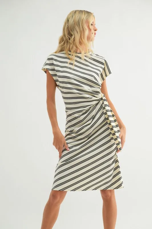Suki Side Tie Midi Dress