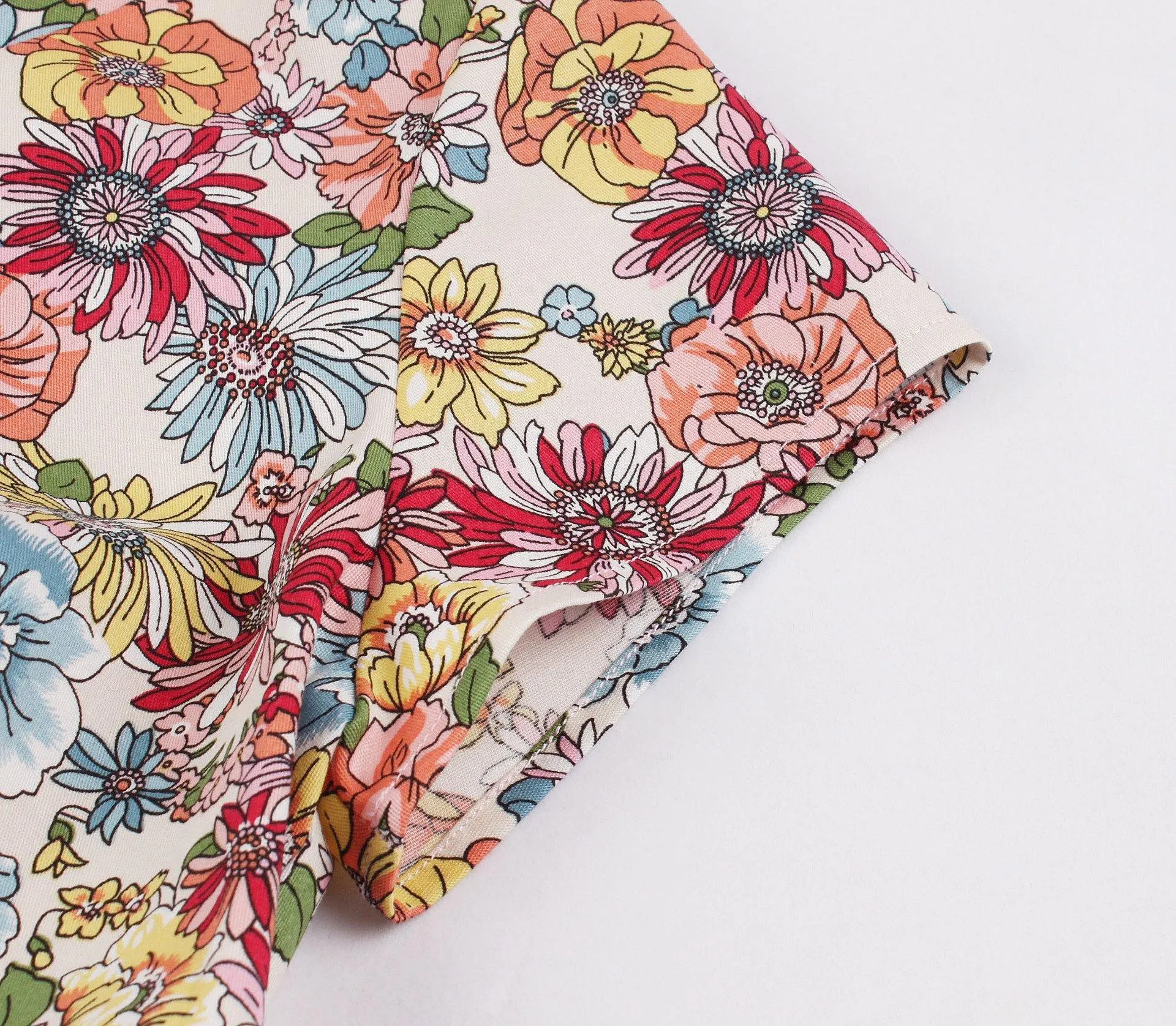 Summer Butterfly Print Short Dresses