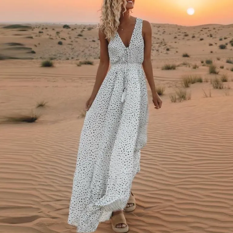 Summer Sleeveless Bohemian Long Dresses