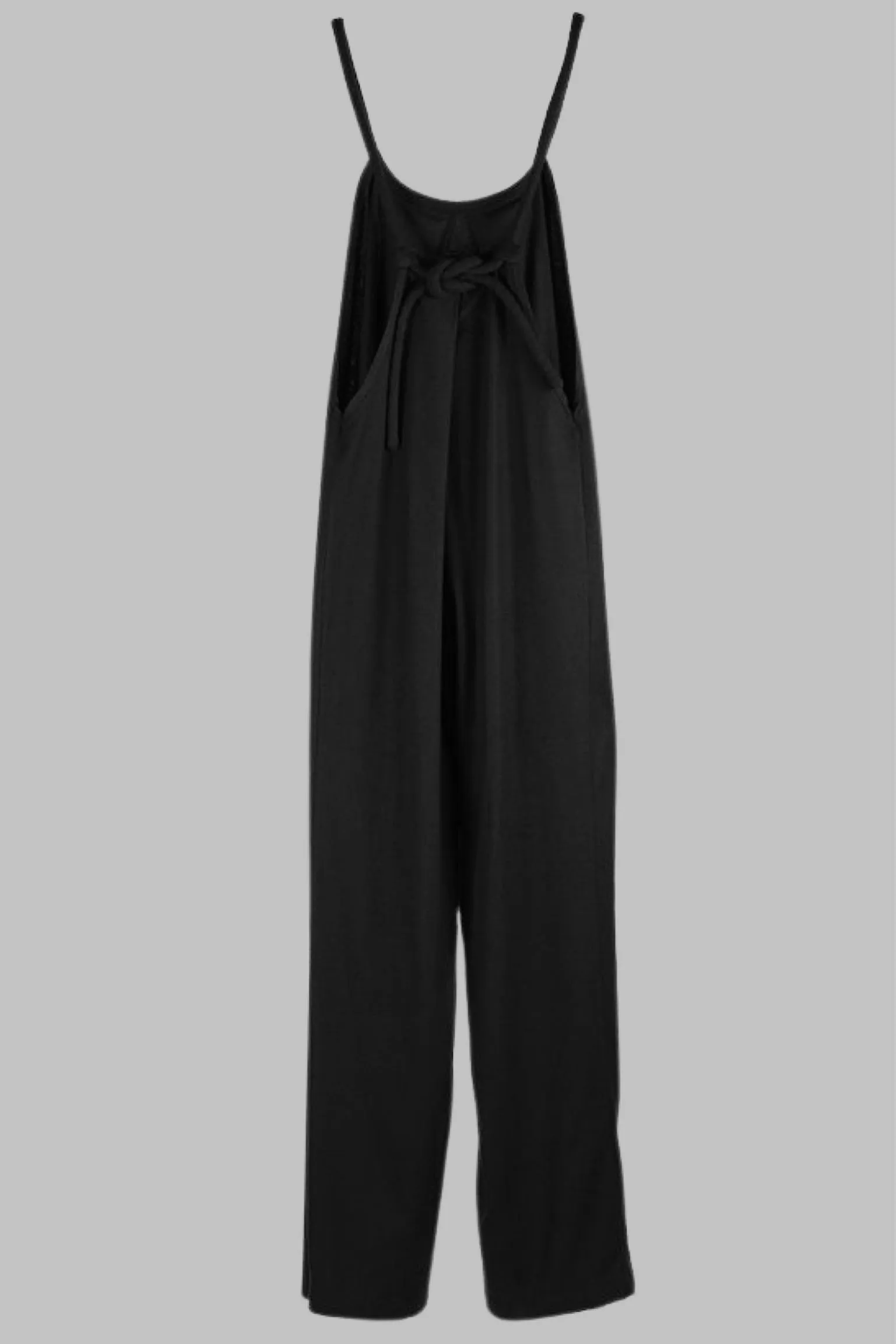 Swanfold Jumpsuit Raw Silk Soft Black {Made to Order}
