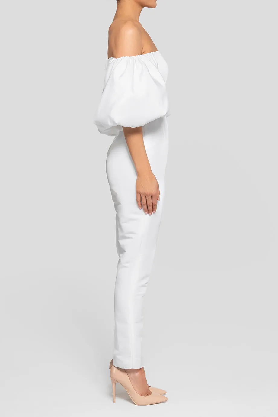 Sylvia Silk Faille Jumpsuit