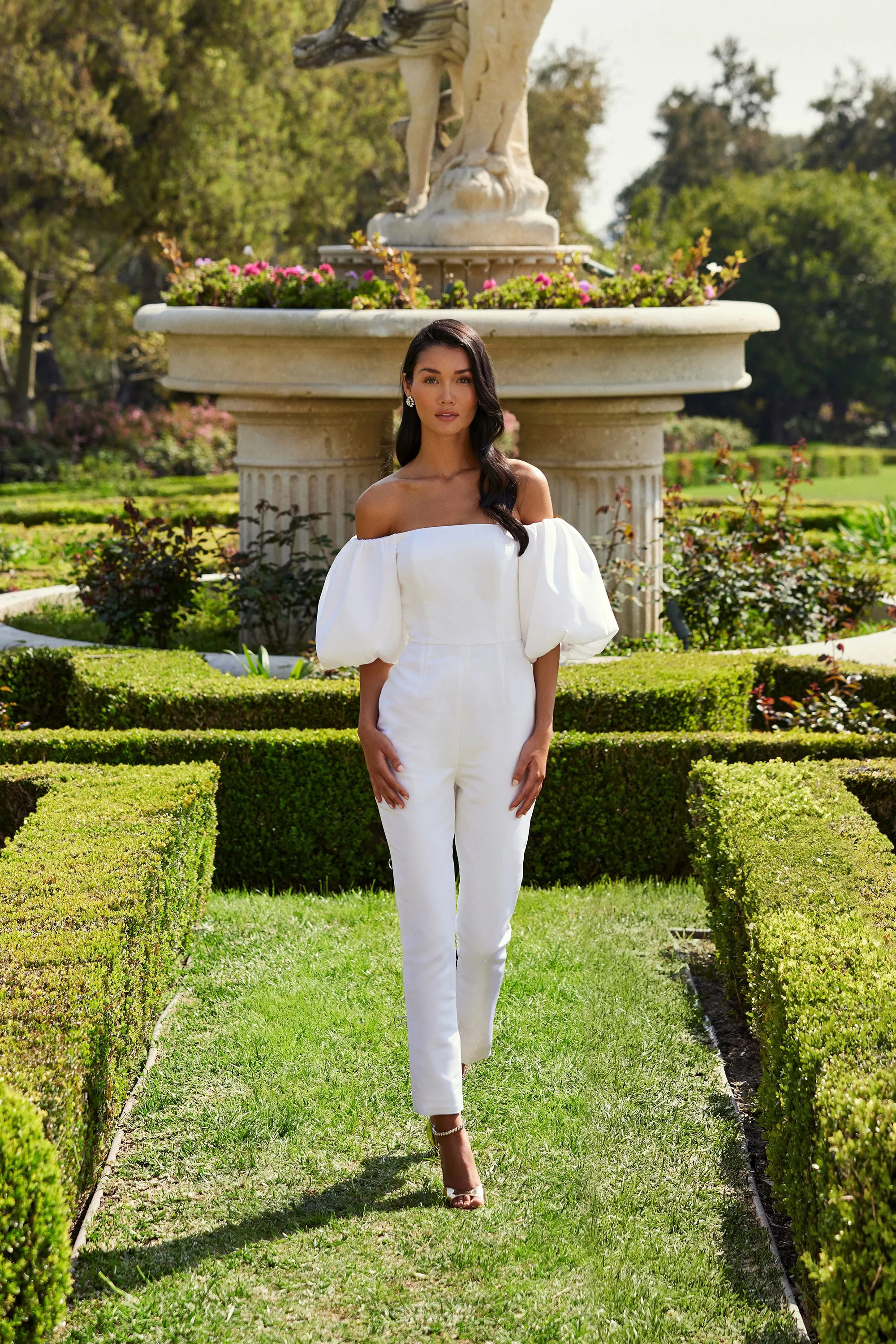 Sylvia Silk Faille Jumpsuit
