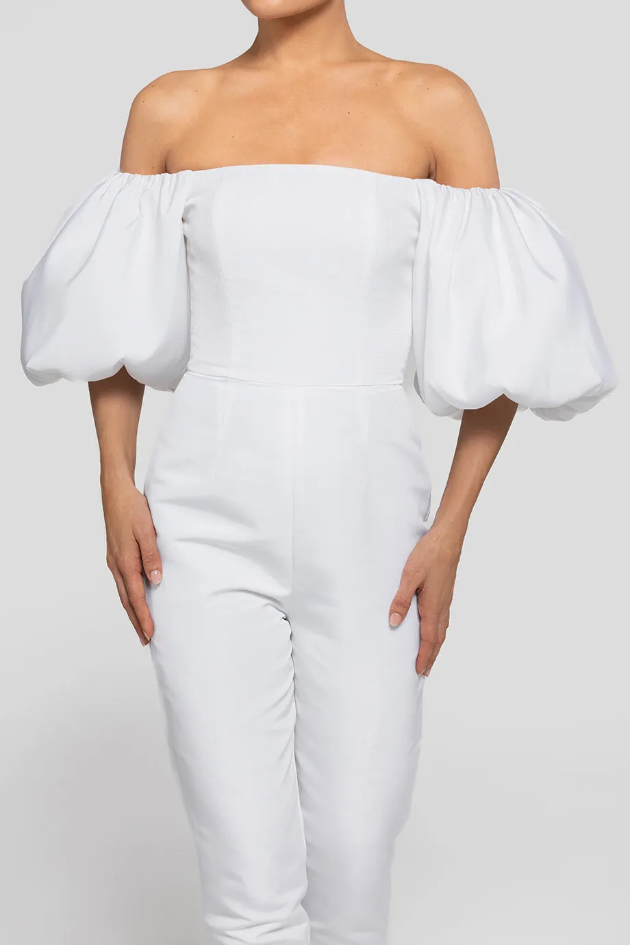 Sylvia Silk Faille Jumpsuit