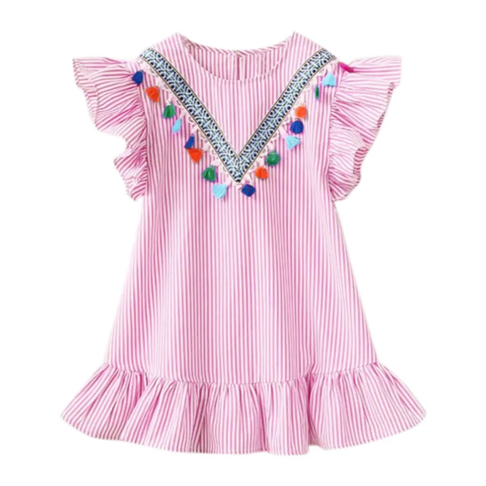 Tassel stripe Dress
