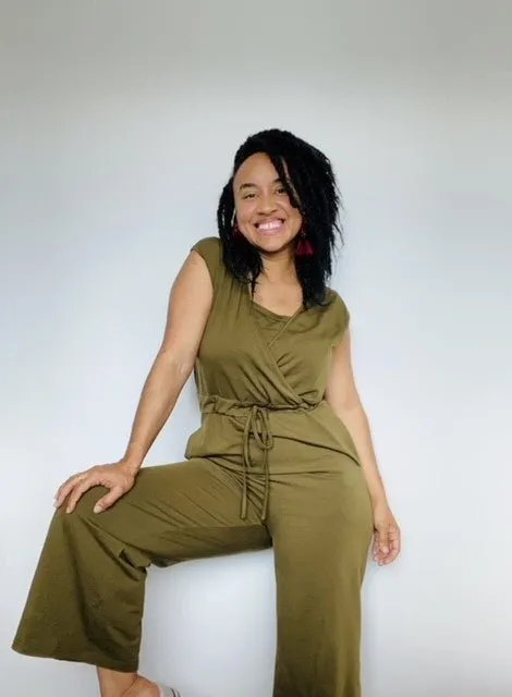The Breastfeeding Jumpsuit - Kerry Khaki