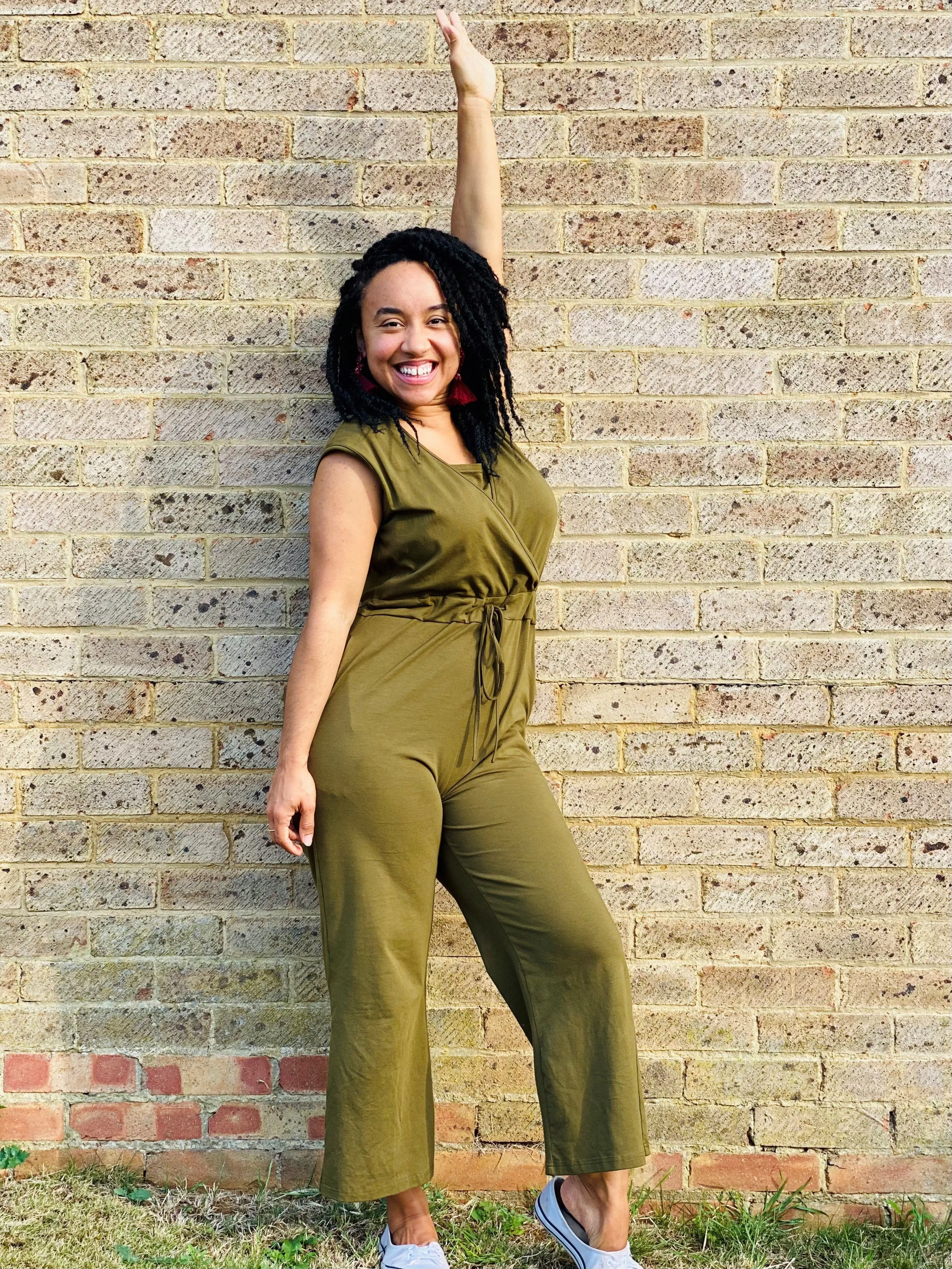 The Breastfeeding Jumpsuit - Kerry Khaki