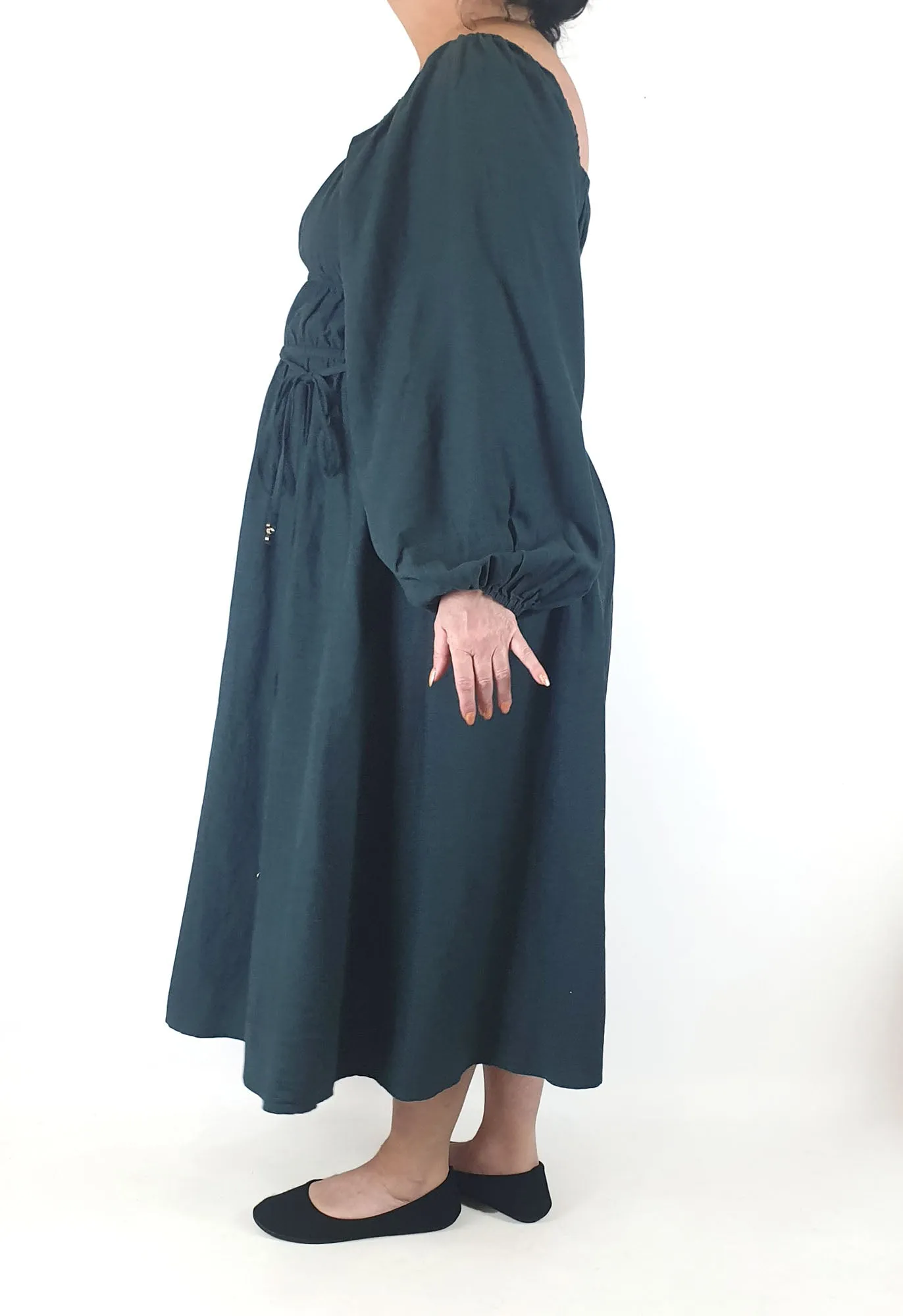 The Fated maxi green dress size 18