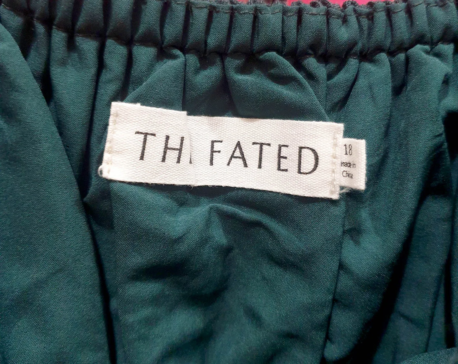 The Fated maxi green dress size 18