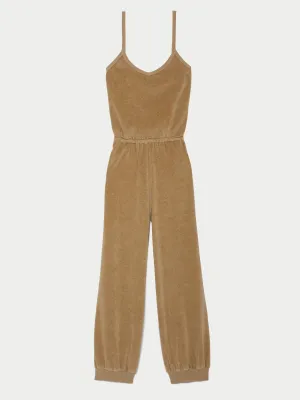 The Giorgi Tank Jumpsuit in Velour
