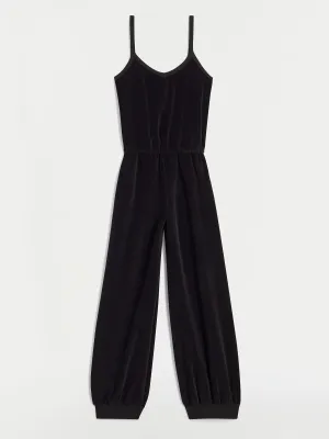 The Giorgi Tank Jumpsuit in Velour