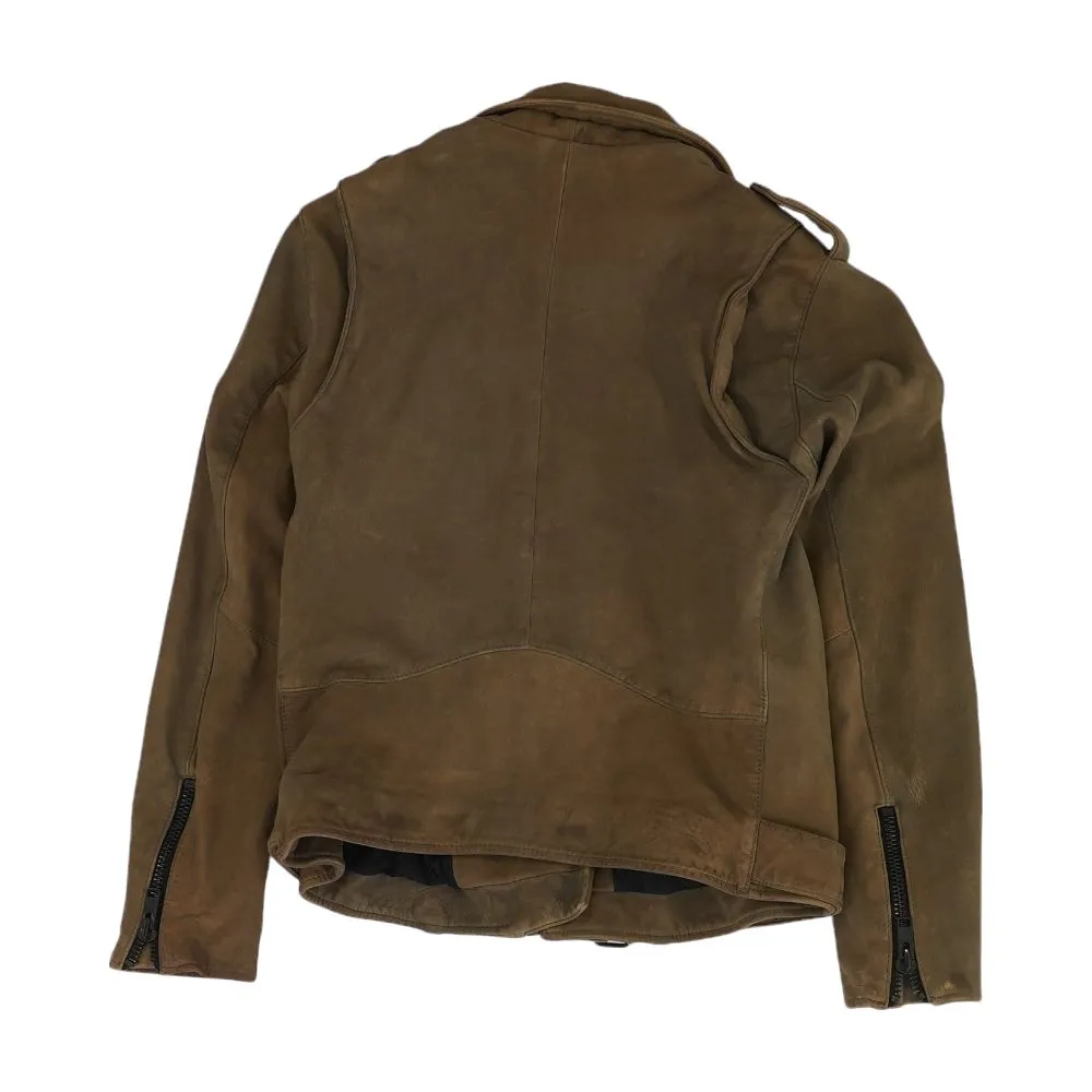 The Prospect Biker Goat Leather Jacket