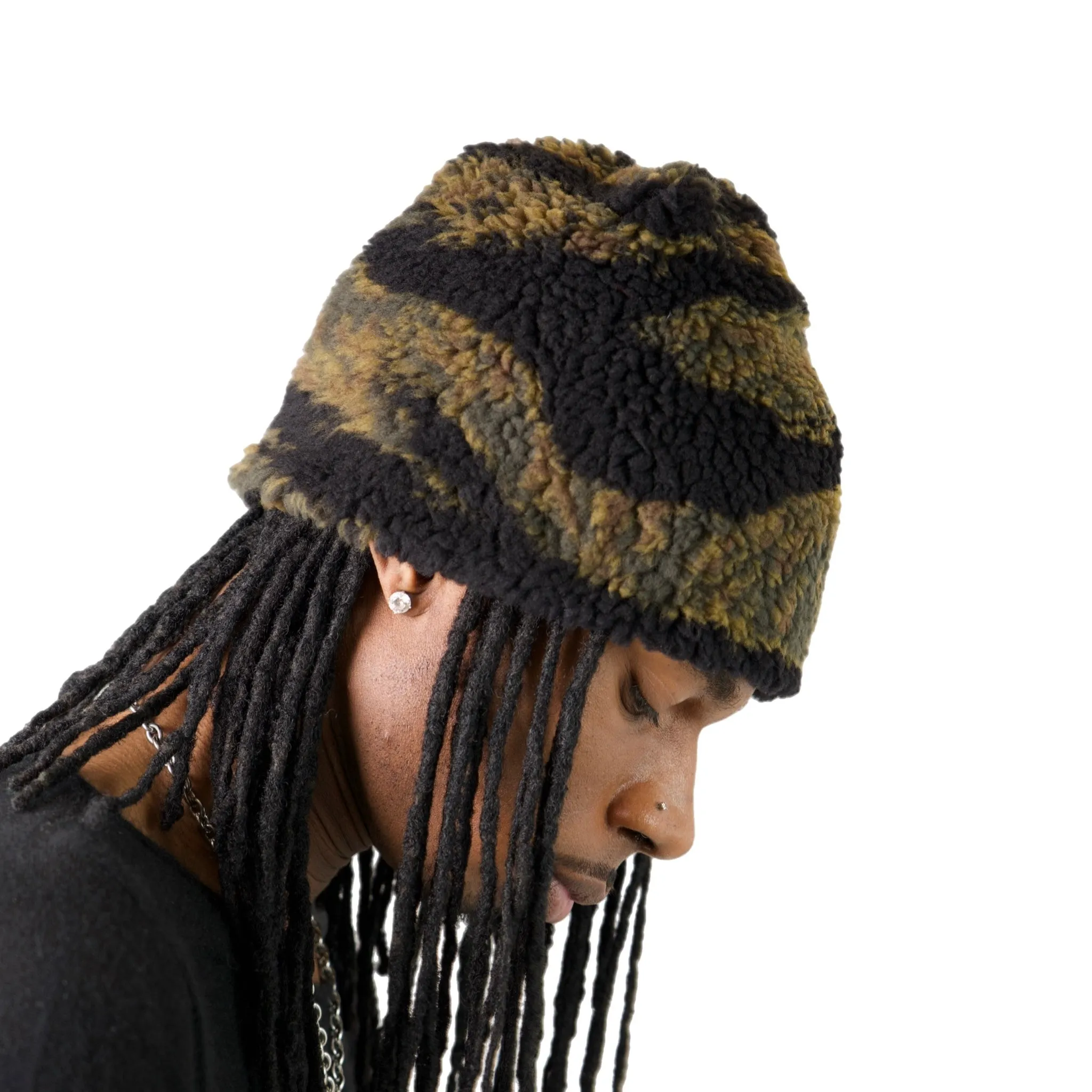 Tiger Camo Sherpa Beanie