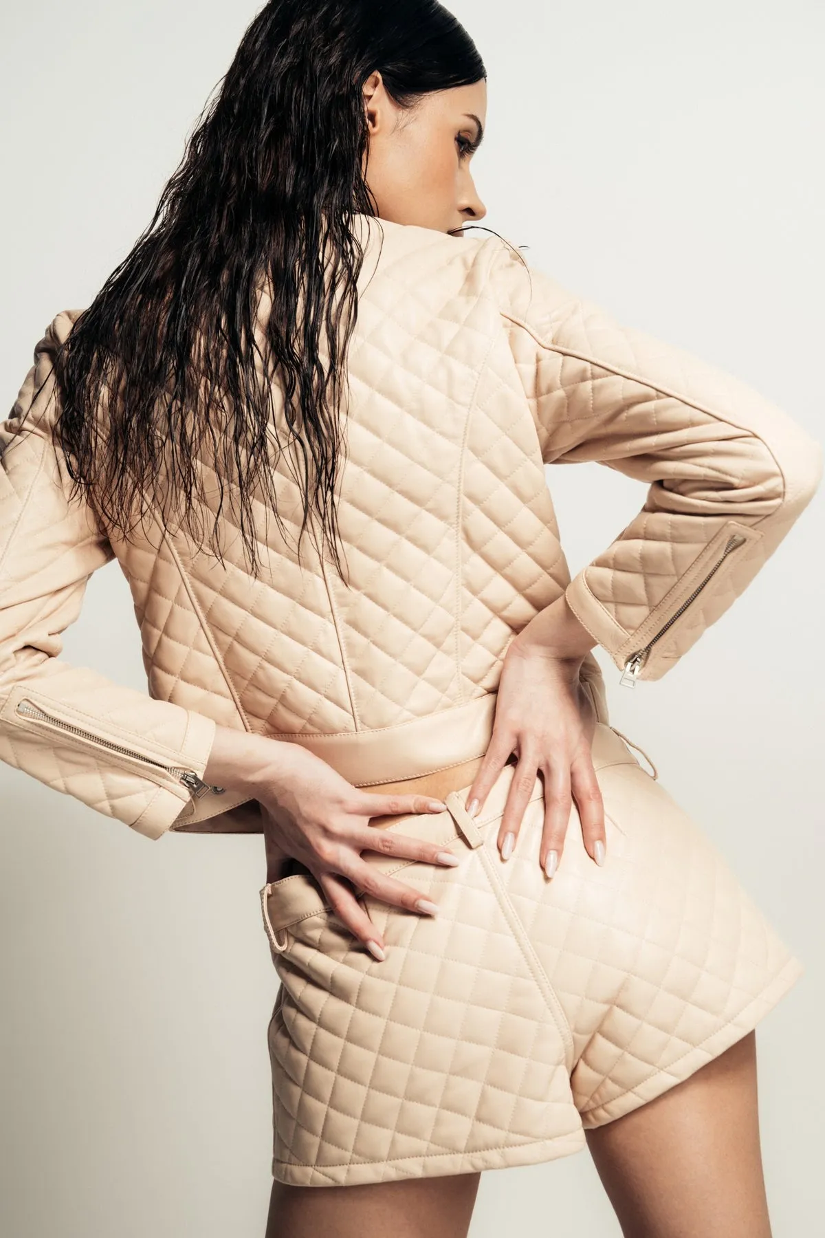 TOM FORD | QUILTED GUANTERIA LAMB LEATHER RACER JACKET