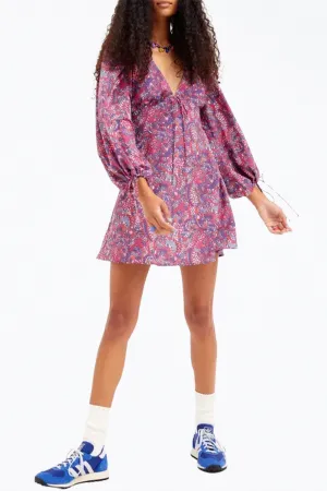 TONYA OPEN-BACK LONG SLEEVE MINI DRESS