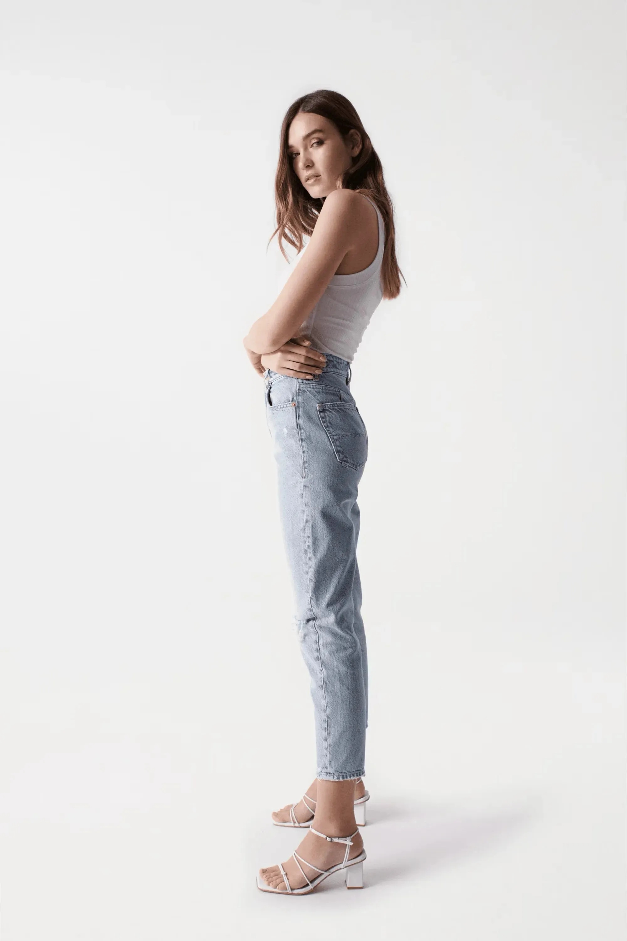 Top de Punto Salsa Jeans de Mujer con Cuello Halter