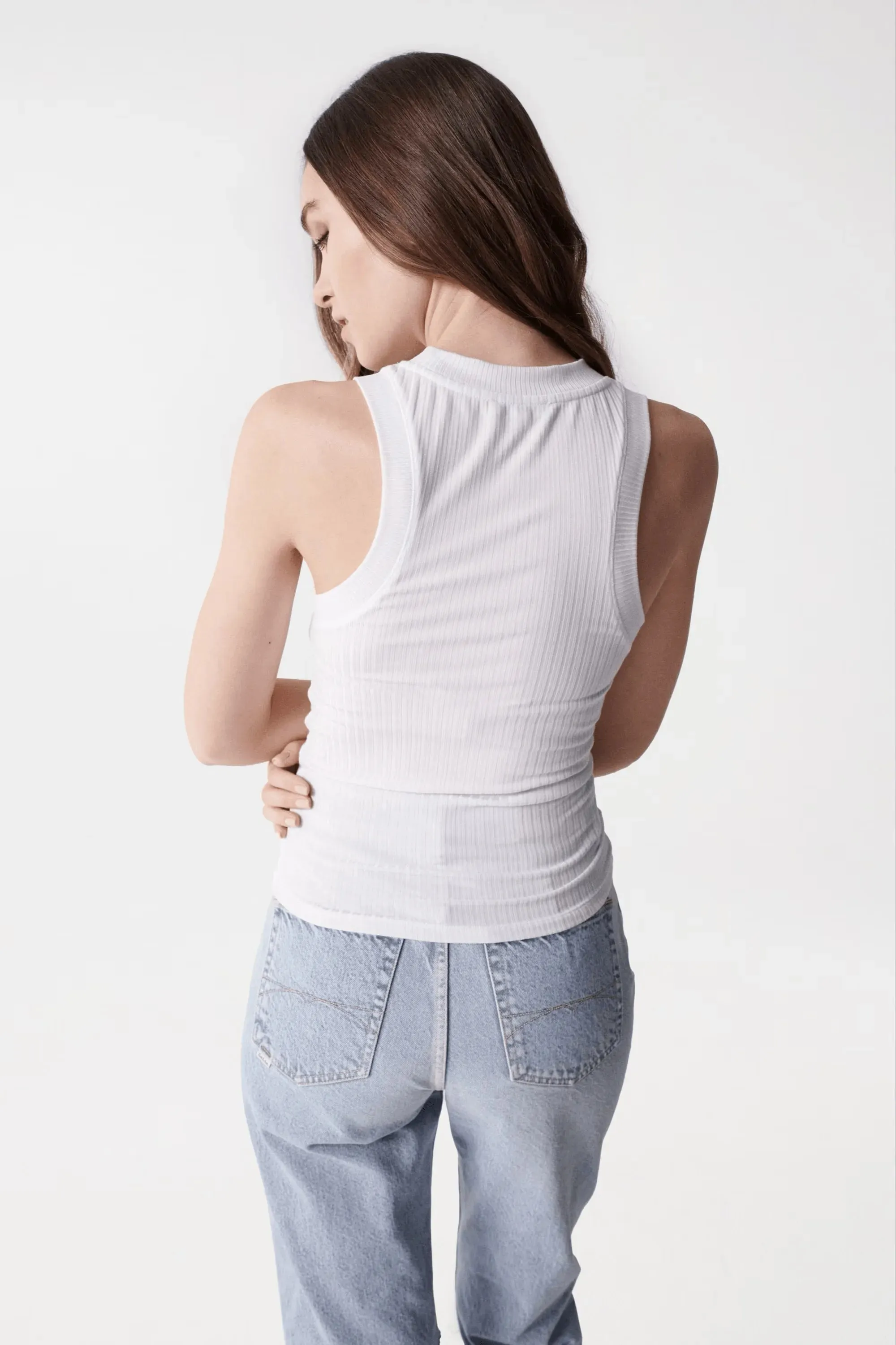 Top de Punto Salsa Jeans de Mujer con Cuello Halter
