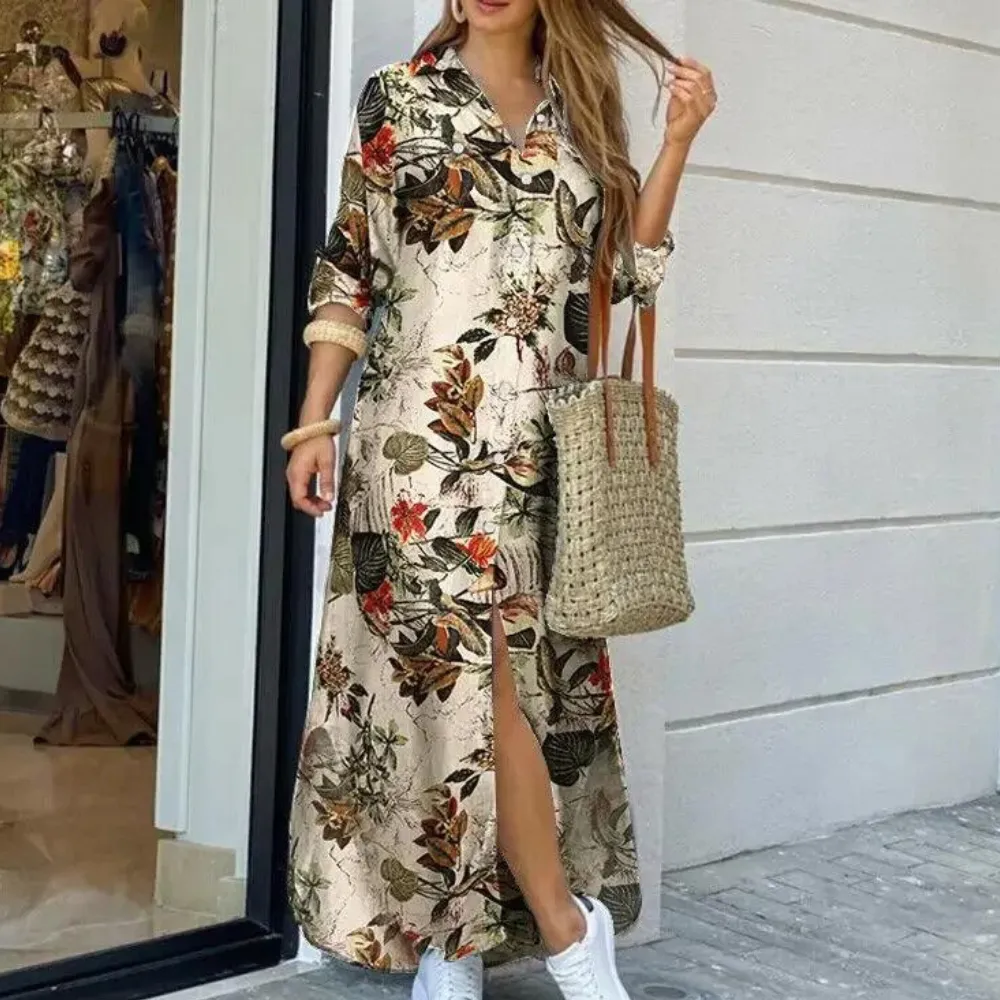 Trendy floral dress for ladies