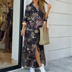Trendy floral dress for ladies