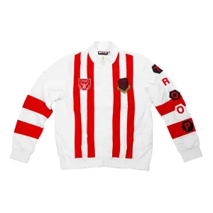 TROOP Nylon Track Top White/Red