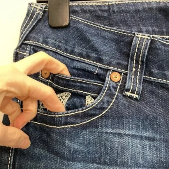 True Religion Jeans Low Rise Straight Jeans Size 27