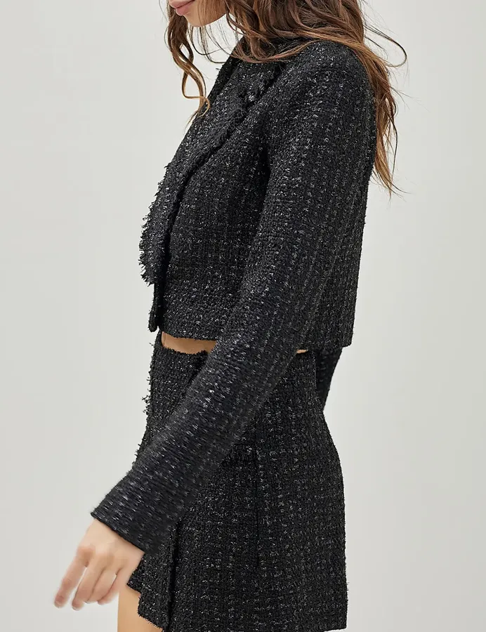 Tweed Cropped Blazer