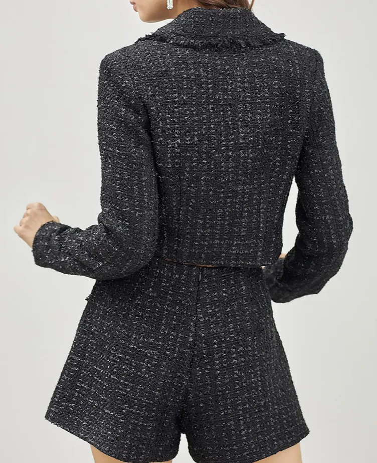 Tweed Cropped Blazer